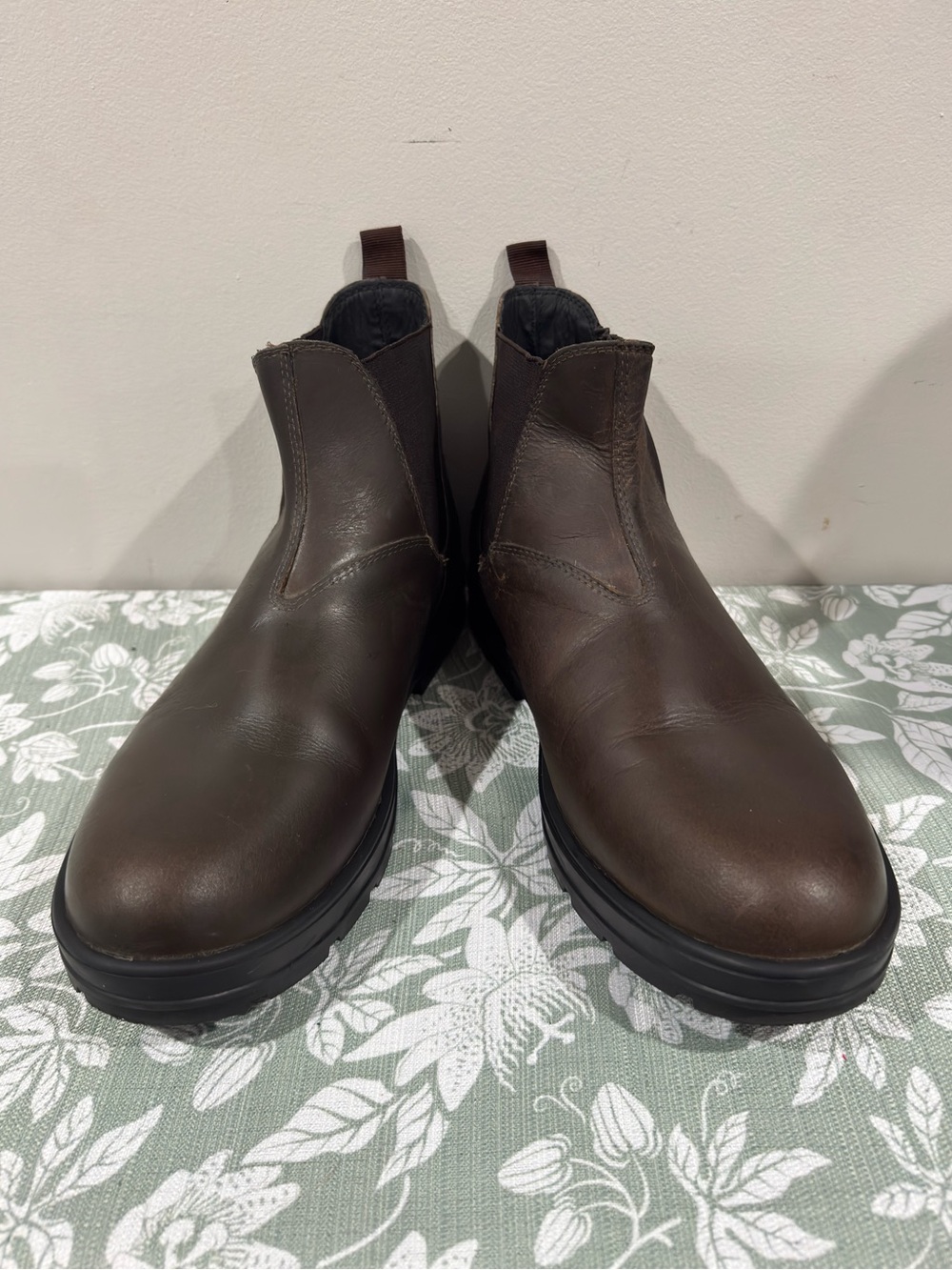 Aldo Men's Brown Leather Chelsea Boots (Size-11)